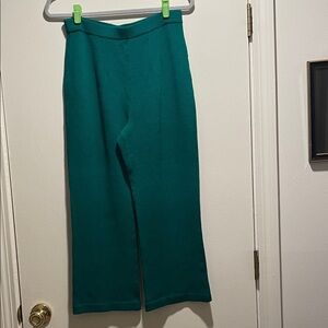 St John Evening by Marie Gray Elegant Emerald Green Pull Up Elastic Band Pants